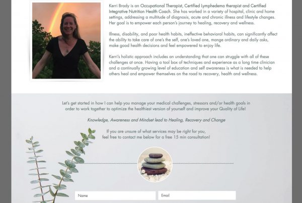 Kerri Brady Occupational Therapist Website
